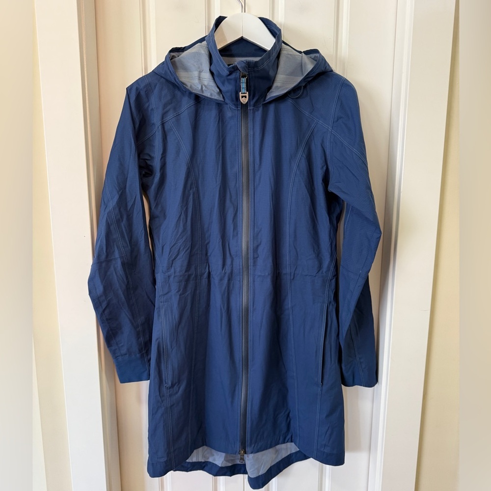 🧭 Kühl Projekt Long Rain Jacket – Size Small (Navy Blue)